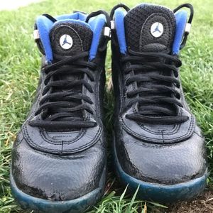 Black and Blue Jordan Shoes